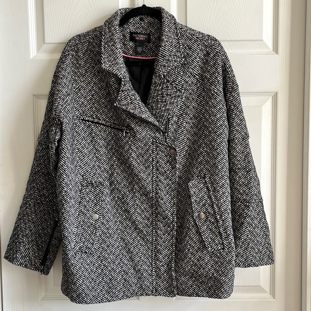 Victorias Secret Wool Blend Tweed Jacket / SZ L